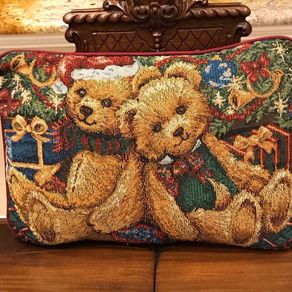 Other - Teddy Bear Tapestry Pillow